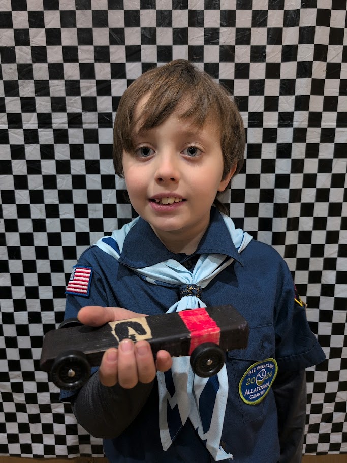 Cub Scout fishing girl